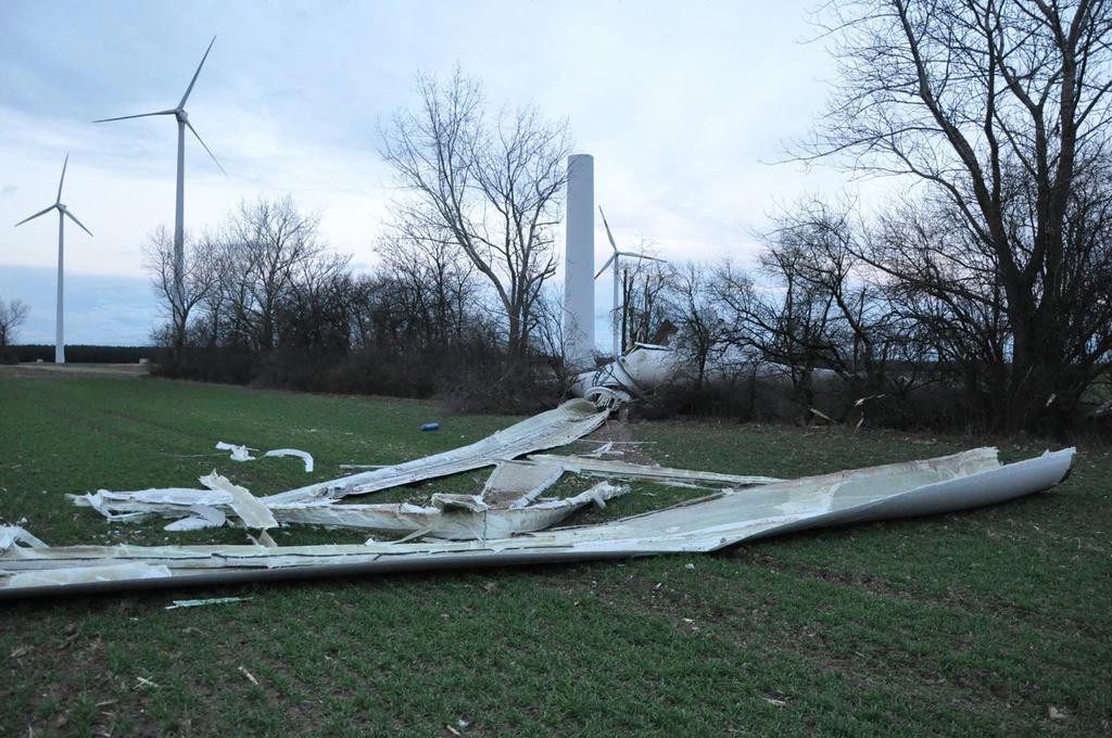 Windmolen ongeval in Duitsland